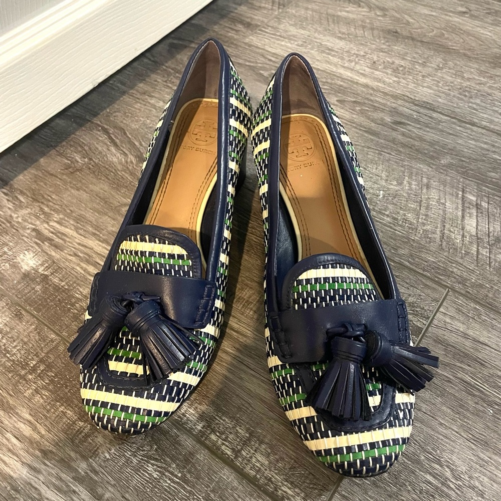 Tory Burch Basket Weave Pump